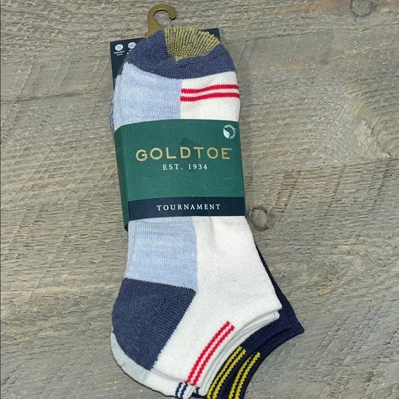 Gold Toe Men's Tournament Coolmax No Show Tab Socks (3 Pair Pack) Size 6-12.5 - Picture 1 of 9